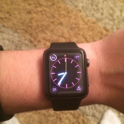 Лот: 6888275. Фото: 1. Apple Watch Sport 42mm with Black... Смарт-часы, фитнес-браслеты, аксессуары