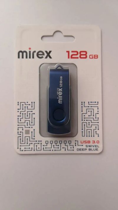 Лот: 20535407. Фото: 1. Флеш-диск Mirex Swivel Deep Blue... USB-флеш карты