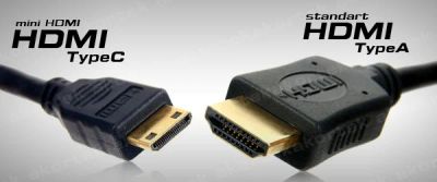 Лот: 9059889. Фото: 1. Кабель HDMI - MiniHDMI 1m (HDMI... Шнуры, кабели, разъёмы