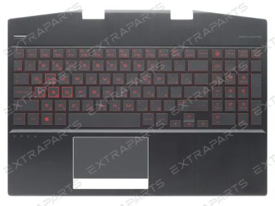 Лот: 21145097. Фото: 1. Топ-панель для HP Omen 15-dh черная... Клавиатуры для ноутбуков