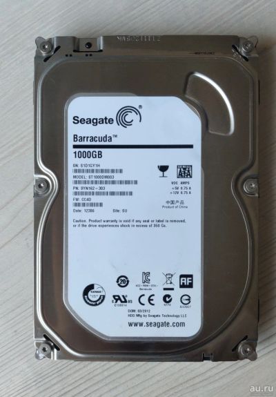 Лот: 18199186. Фото: 1. HDD 1 Тб, Seagete Sata-3, 7200... Жёсткие диски