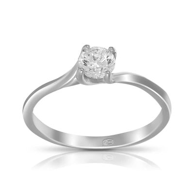 Лот: 23828785. Фото: 1. Кольцо TALANT из серебра с фианитом. Кольца, перстни