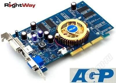 Лот: 1163977. Фото: 1. AGP!!! ASUS GeForce FX 5700 LE. Видеокарты