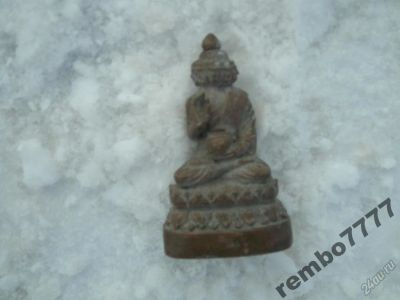 Лот: 5820596. Фото: 1. будда.бронза.5см.камбоджа.фен-шуй... Скульптуры