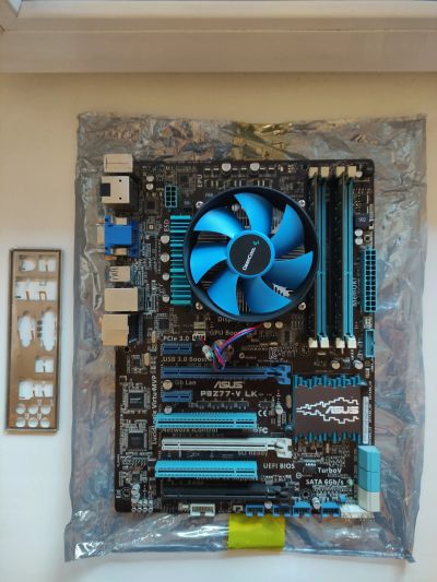 Лот: 20774162. Фото: 1. Asus p8z77-V LK + i7 2600k + озу... Материнские платы