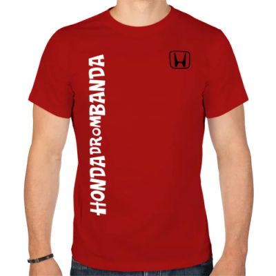Лот: 5425039. Фото: 1. Мужская футболка хлопок "HondaDromBanda... Футболки, поло