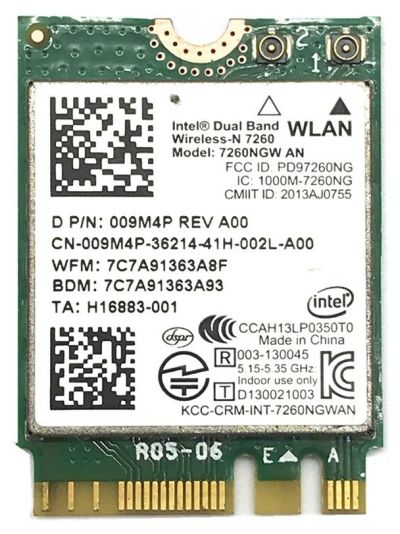 Лот: 14287433. Фото: 1. Wi-Fi адаптер Intel 7260NGW... WiFi, Bluetooth адаптеры