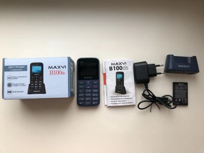 Лот: 23966626. Фото: 1. Сотовый телефон Maxvi B100ds. Кнопочные мобильные телефоны
