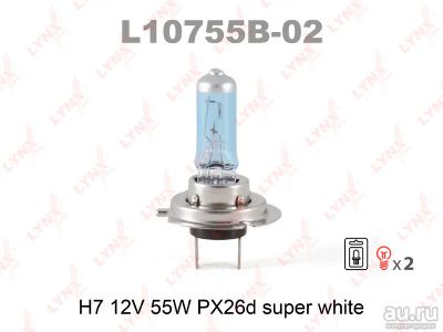 Лот: 8762550. Фото: 1. Лампа LYNXauto L10755B-02 H7 12V... Оптика и освещение