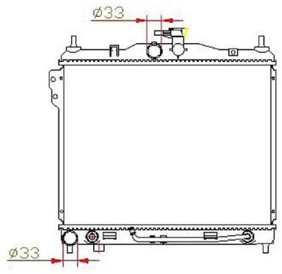 Лот: 3700084. Фото: 1. Радиатор hyundai getz 1.3/1.4... Двигатель и элементы двигателя