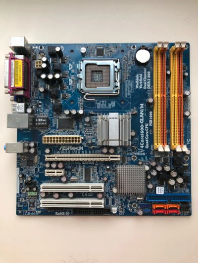 Лот: 22223593. Фото: 1. MB ASRock 4Core1600-GLAN-M rev... Материнские платы