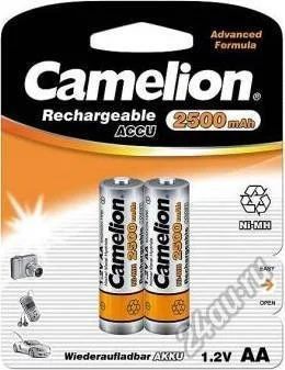 Лот: 5542307. Фото: 1. Аккумулятор AA Camelion 2500 mAh... Батарейки, аккумуляторы, элементы питания