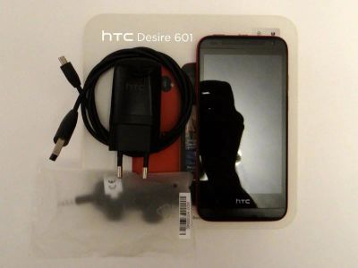 Лот: 13468779. Фото: 1. HTC 601 (Red). Смартфоны