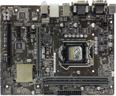 Лот: 10213099. Фото: 1. ASUS H110M-C. Материнские платы