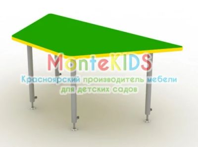 Лот: 6930490. Фото: 1. Стол-трапеция - 24.50.1393. В... Мебель для детских садов
