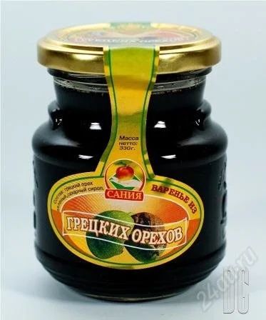 Лот: 2010485. Фото: 1. Баночка варенья из грецких орехов. Консервы