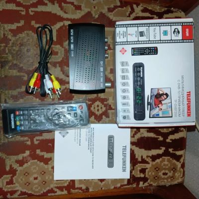 Лот: 24890732. Фото: 1. ТВ Приставка Telefunken. Цифровое, спутниковое ТВ