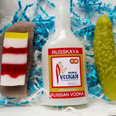 Лот: 16762324. Фото: 1. Набор мыла с водкой. Подарки на 23 февраля