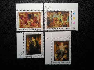 Лот: 11939134. Фото: 1. 1978. Чад. Живопись. Рубенс. Полная... Марки