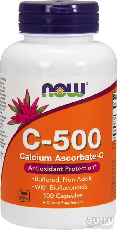 Лот: 8709909. Фото: 1. C-500 Ascorbate от NOW ( Витамины... Спортивное питание, витамины