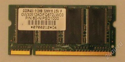 Лот: 730139. Фото: 1. DDR 400 512MB. Оперативная память