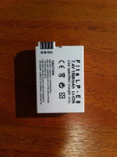 Лот: 7766579. Фото: 1. Аккумулятор Fits LP-E8. Аккумуляторы, зарядные