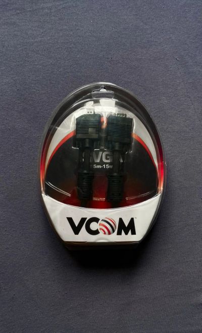 Лот: 23536910. Фото: 1. Кабель vcom VGA 3m. Шлейфы, кабели, переходники