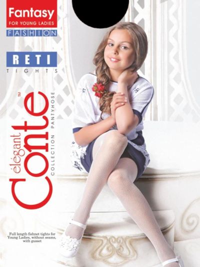 Лот: 9161652. Фото: 1. Колготки в сеточку, Conte Reti... Чулочно-носочные изделия