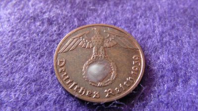 Лот: 7963098. Фото: 1. 1 рейх пфенниг 1939 F отличное... Германия и Австрия