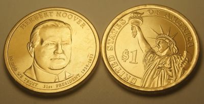 Лот: 4334218. Фото: 1. США.1 Доллар 2014 г. 31 президент... Америка