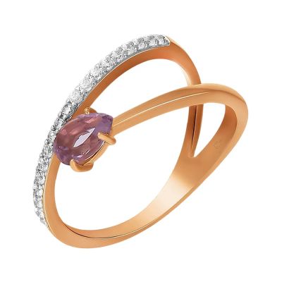 Лот: 23798323. Фото: 1. Кольцо TALANT из золота с аметистом... Кольца, перстни