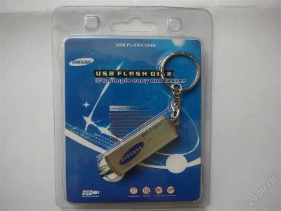 Лот: 938999. Фото: 1. Флэшка-брелок Samsung 8Gb. USB-флеш карты