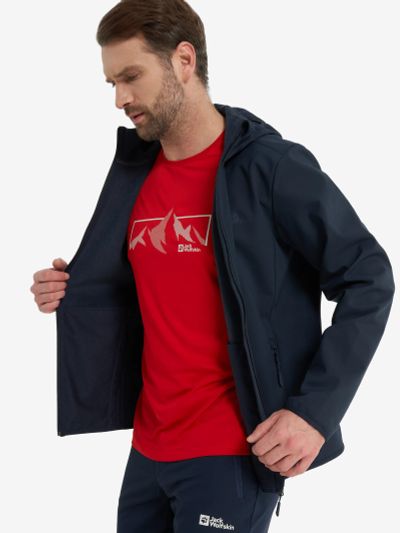 Лот: 22444891. Фото: 1. Куртка софтшелл мужская Jack Wolfskin... Легкие куртки, толстовки