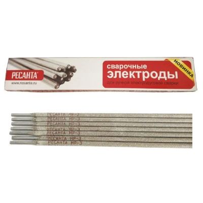 Лот: 24118440. Фото: 1. Электроды Ресанта, МР-3, 2.5 мм... Электроды, проволока для сварки