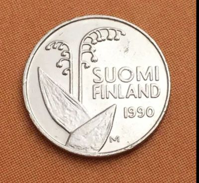 Лот: 18661871. Фото: 1. Финляндия 10 пенни 1990 С 1 рубля. Европа