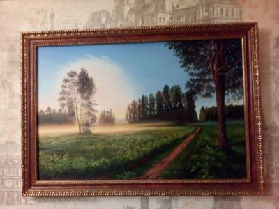 Лот: 14065280. Фото: 1. Продам картину "Утренний туман... Картины, гравюры