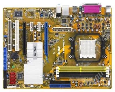 Лот: 2915997. Фото: 1. Комплект asus m2n4 sli +Athlon... Материнские платы