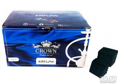 Лот: 13562414. Фото: 1. Уголь для кальяна CROWN Airflow... Аксессуары и запчасти для кальянов