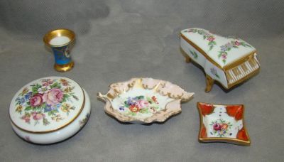 Лот: 16540176. Фото: 1. Limoges фарфоровые миниатюры 5... Фарфор, керамика