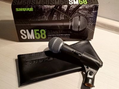 Лот: 23265779. Фото: 1. Микрофон shure SM58 S. Студийные микрофоны, радиомикрофоны и радиосистемы