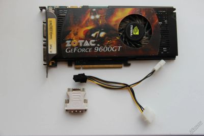 Лот: 5699943. Фото: 1. Zotac 9600 gt, 512 мб. Видеокарты