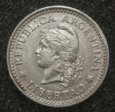 Лот: 23283459. Фото: 1. 10 сентаво 1958 года. Аргентина... Америка