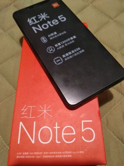 Лот: 12853422. Фото: 1. Xiaomi redmi note 5 3/32 новый... Смартфоны