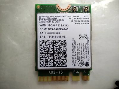 Лот: 16666387. Фото: 1. Wi-Fi адаптер Intel 7260NGW M... WiFi, Bluetooth адаптеры