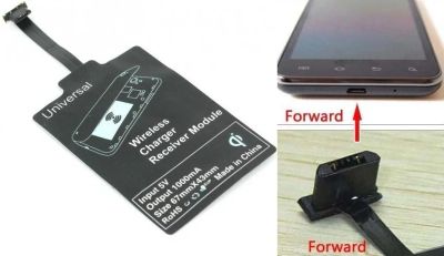 Лот: 9373552. Фото: 1. Приемник - ресивер Qi MicroUSB... Зарядные устройства, блоки питания, адаптеры сетевые для смартфонов