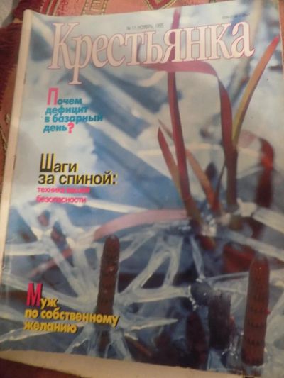 Лот: 8704624. Фото: 1. журнал крестьянка 1995-11. Другое (литература)