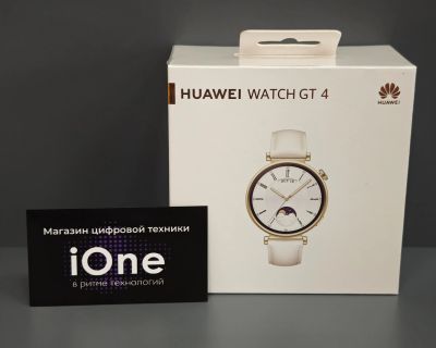 Лот: 23324303. Фото: 1. Смарт-часы Huawei GT 4 41мм белый... Смарт-часы, фитнес-браслеты, аксессуары