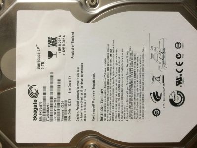 Лот: 11972719. Фото: 1. seagate 2 tb неисправен!. Жёсткие диски (HDD)