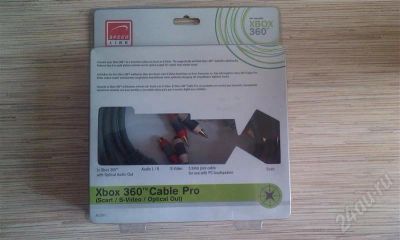 Лот: 394979. Фото: 1. [X-Box360] Кабель SCART \ S-Video... Игровые приставки, консоли