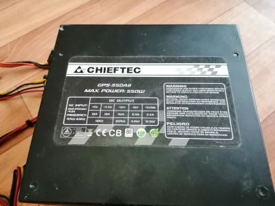 Лот: 16868080. Фото: 1. Блок питания chieftec gps-550a8. Корпуса, блоки питания